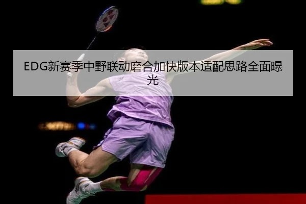 EDG新赛季中野联动磨合加快版本适配思路全面曝光
